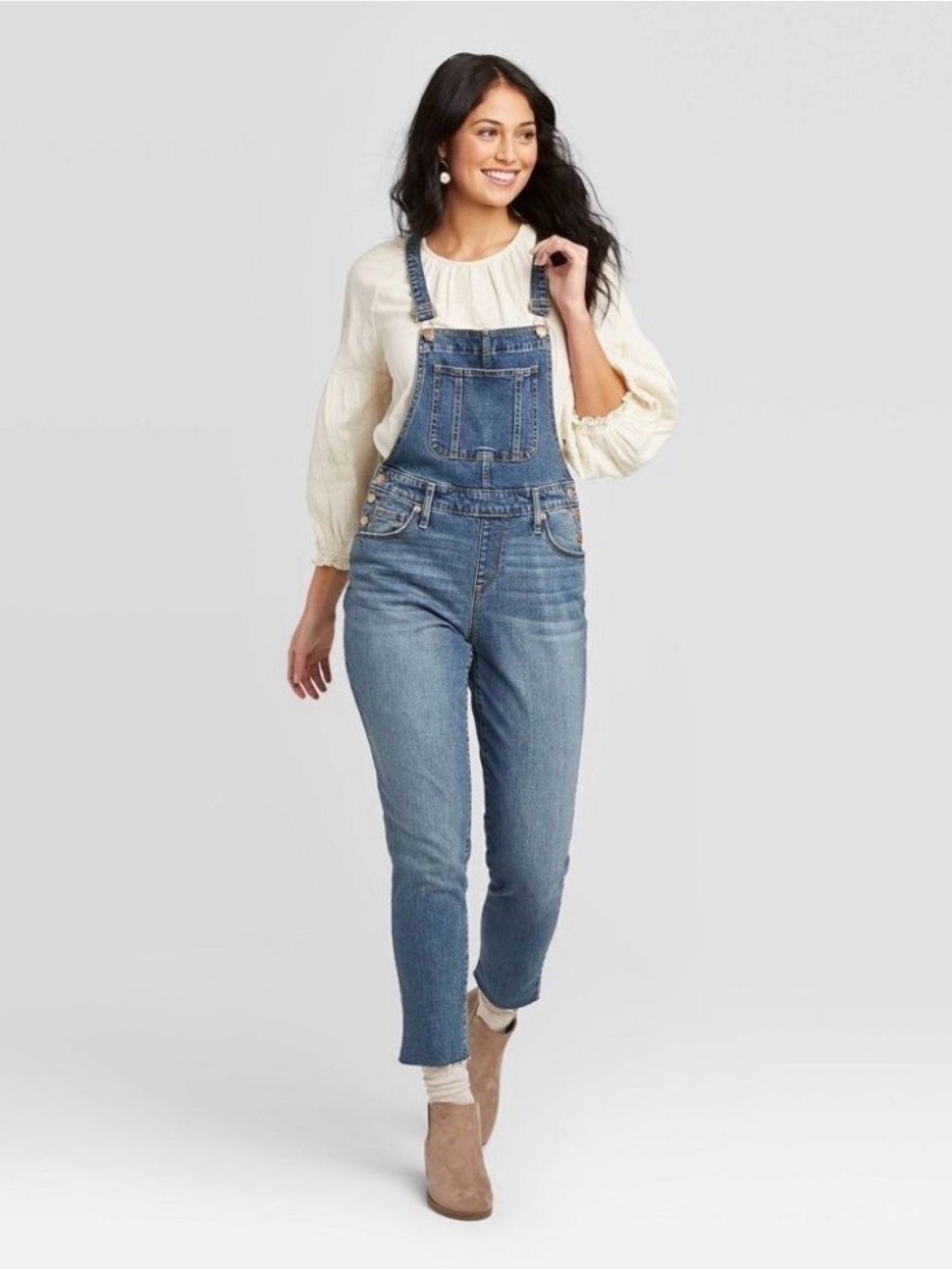 Universal Thread Light Blue Denim Overalls for Women